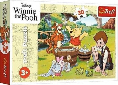 Изображение Trefl Puzzle Kubu Puchatek - Dzie z Puchatkiem 30 elementów (18321)