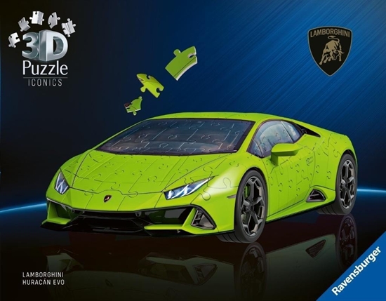Picture of Puzzle 3D 158 elementów Samochód Lamborghini Huracan EVO Verde