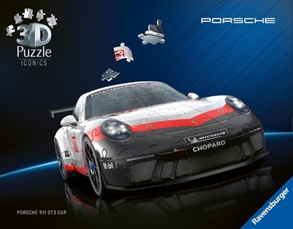 Attēls no Puzzle 3D Iconics Porsche 911 GT3 Cup 108el EDUKAMP