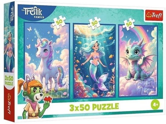 Picture of Puzzle 3x50 Razem w kolorowym wiecie TREFL