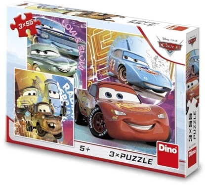 Picture of Puzzle 3x55 Auta Cars Kumple