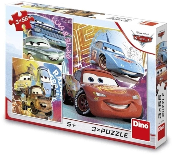 Picture of Puzzle 3x55 Auta Cars Kumple