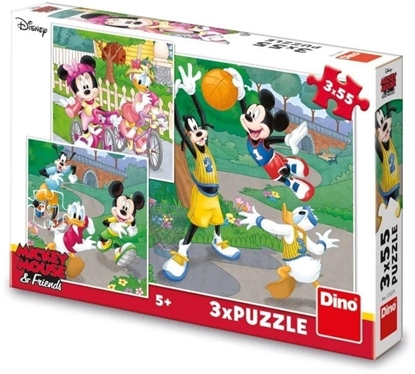 Picture of Puzzle 3x55 Myszka Miki Sportowcy