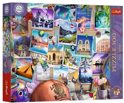 Attēls no PUZZLE 500 PremPlus TeaTime Wspomn.z podróy 37616