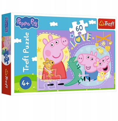 Изображение Trefl Puzzle Szczliwa winka Peppa 60 elementów (17414)