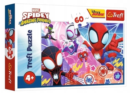Изображение Trefl Puzzle Bohaterska przygoda, Spidey 60 elementów (17410)