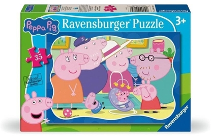 Attēls no Puzzle dla dzieci 2D: Siostrzyczka Peppy 35el