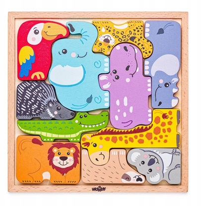 Picture of Puzzle ksztatów - Zwierzta 91995 Woody
