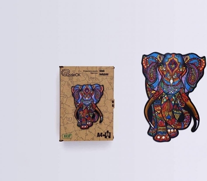 Attēls no PuzzleOK Puzzle drewniane eko 68 So indyjski A4