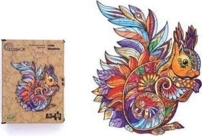Attēls no PuzzleOK Puzzle drewniane eko 95 Lena wiewiórka A3