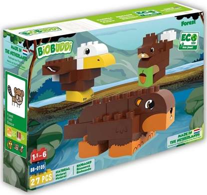 Изображение Qelements Klocki ekologiczne Zwierzta lene (BB-0105)