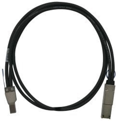 Attēls no QNAP - Externes SAS-Kabel - SAS 6Gbit/s - 36 pin 4x Mini SAS HD (SFF-8644) (M) zu 4 x 26-polige Mini SAS (M) - 50 cm - Schwarz - fur P/N: QXP-820S-B3408