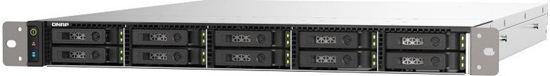 Picture of QNAP TS-h1090FU NAS Rack (1U) Ethernet LAN Black, Grey 7232P