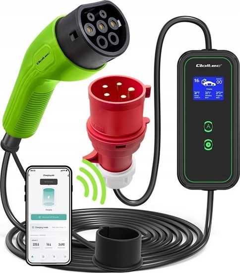 Picture of QOLTEC 52478 Mobile EV charger 11kw