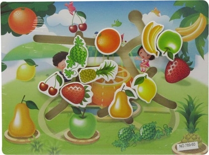 Picture of Ramiz Drewniany Zestaw Puzzli Owoce Warzywa