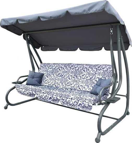 Изображение Ramiz Hutawka Ogrodowa Siedzisko Textylina 2x1 WZÓR Szara