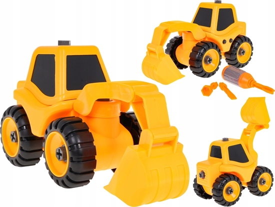 Изображение Ramiz Koparka do Skrcania dla dzieci 3+ Pojazd budowlany + rubokrt + 3 Wymienne Bity