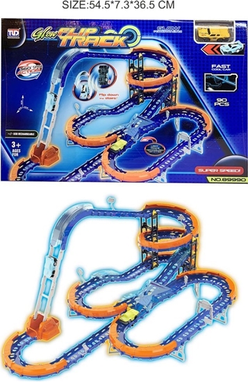 Изображение Ramiz Tor Wycigowy z Drabin dla dzieci 3+ Czci konstrukcyjne 90 el. + Autko z LED