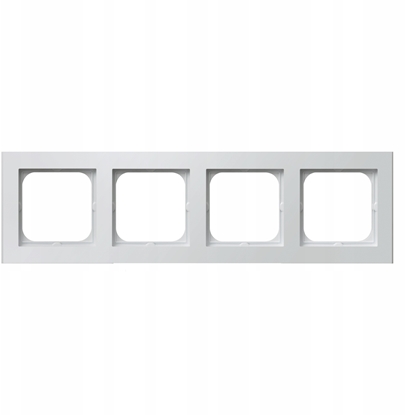 Picture of Ramka poczwórna Ospel Sonata R-4R/75 biay mat