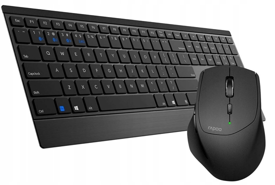 Изображение RAPOO ZESTAW BEZPRZEWODOWY MULTI-MODE 9500M CZARNA UI