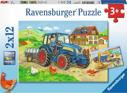 Изображение Ravensburger Puzzle 2x12el. Cika praca 076161 RAVENSBURGER
