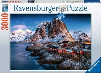 Изображение Ravensburger Puzzle 3000 elementów Norwegia - Hamnoy, Lofoten