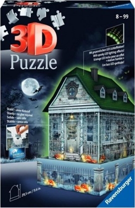 Attēls no Ravensburger Puzzle 3D 216 Nawiedzony dom wieccy w ciemnoci