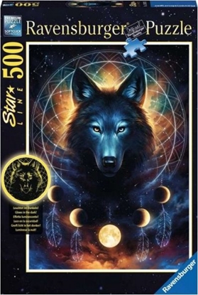 Picture of Ravensburger Puzzle 500 elementów Wilk i ksiyce