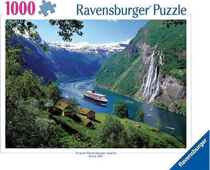 Attēls no Ravensburger Puzzle Fiord w Norwegii 1000 elementów