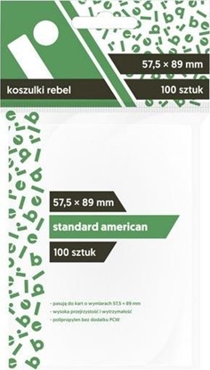 Изображение Rebel Koszulki Standard American 100 szt 57,5 x 89 mm uniwersalny