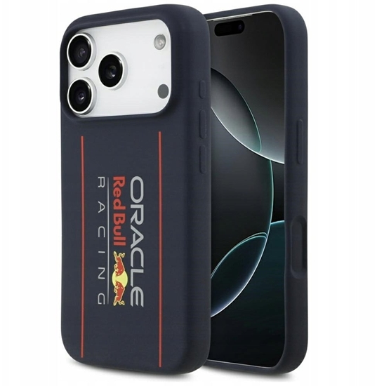 Picture of Red Bull Silicone Vertical Logo MagSafe Case for Apple iPhone 17 Pro Max