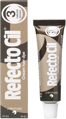 Picture of RefectoCil  Eyelash And Eyebrow Tint henna do brwi i rzs 3 Natural Brown 15ml