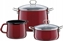 Picture of Riess RIESS - Zestaw garnków 3cz. Rosso