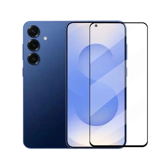 Изображение Riff 6D 0.4mm Aizsargstikls ar Melnu rāmīti priekš Samsung Galaxy S25 FE S731B / A55 5G A556 / A35 5G A356