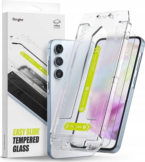 Изображение Ringke Ringke Easy Slide 2-pack Tempered Glass for Samsung Galaxy A35 5G - Transparent