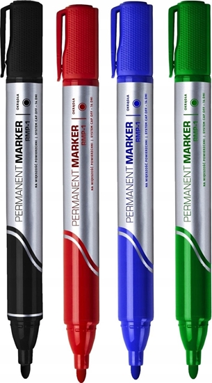 Изображение Rystor Markery permanentne Rystor RMP-1 4 kolory