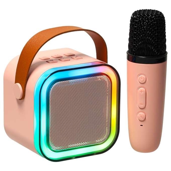 Picture of RoGer K12 Bluetooth Karaoke Kit RGB / 6W / pink