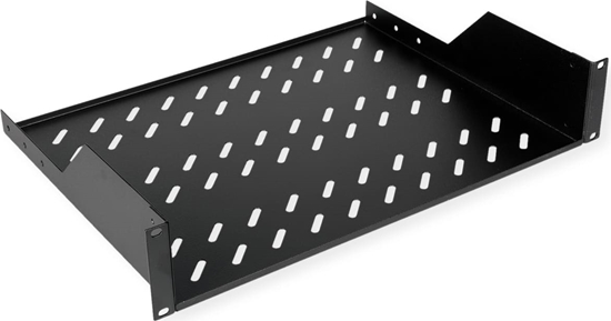 Picture of Roline 19-inch shelf 2 U 350 T, 25kg load capacity black