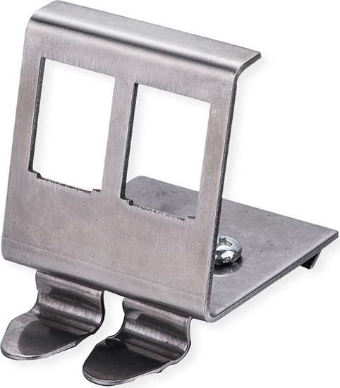 Picture of Roline DIN Rail Adapter, empty, double for 2x Keystones