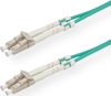 Изображение Roline FO Jumper Cable 50/125µm OM3, LC/LC, Low-Loss-Connector, turquoise, 20 m