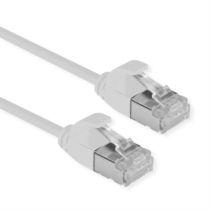 Attēls no ROLINE GREEN F/UTP DataCenter Patch Cord Cat.6A (Class EA), LSOH, bardzo cienki, szary, 3 m