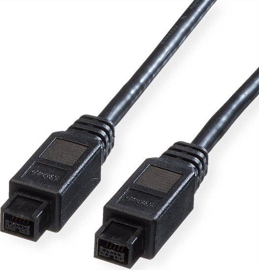 Picture of Roline IEEE1394b FireWire Cable, 9/9-pin, A-A, black, 1.8 m