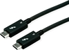 Изображение Roline Thunderbolt™ 4 Cable, 40Gbit/s, 100W, C-C, M/M, active, black, 2 m