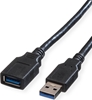 Picture of Roline USB 3.2 Gen 1 Cable, A - A, M/F, black, 1.8 m
