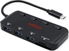 Picture of Roline USB 3.2 Gen 1 Hub, 3 Ports, Type C connection cable, with Card Reader, switchable