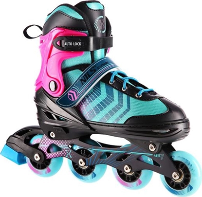 Picture of Rolki Nils Extreme NH18192A z wymienn poz regulowane turkusowe r. 34-38