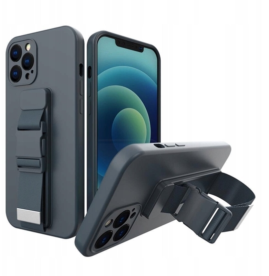 Изображение Rope case elowe etui ze smycz acuszkiem torebka smycz Xiaomi Poco X3 NFC granatowy