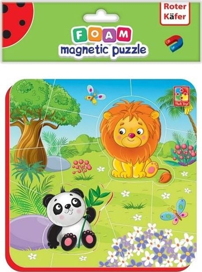 Picture of Roter Kafer Mikkie magnetyczne puzzle Lew i Panda
