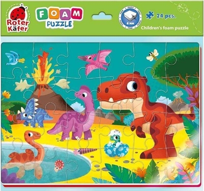 Attēls no Roter Kafer Mikkie puzzle piankowe A4 mieszne zdjcia Dinozaury RK6020-08