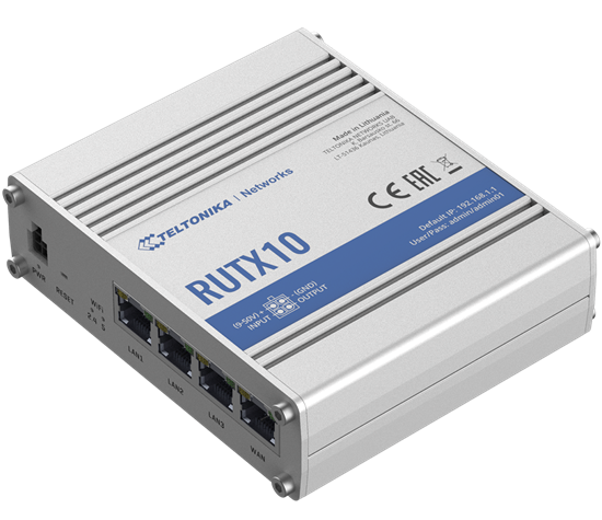 Изображение Router RUTX10 3xLAN, 1xWAN, BLE, WI-FI 